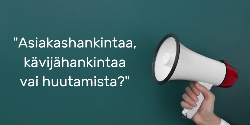 verkkokaupan asiakashankinta