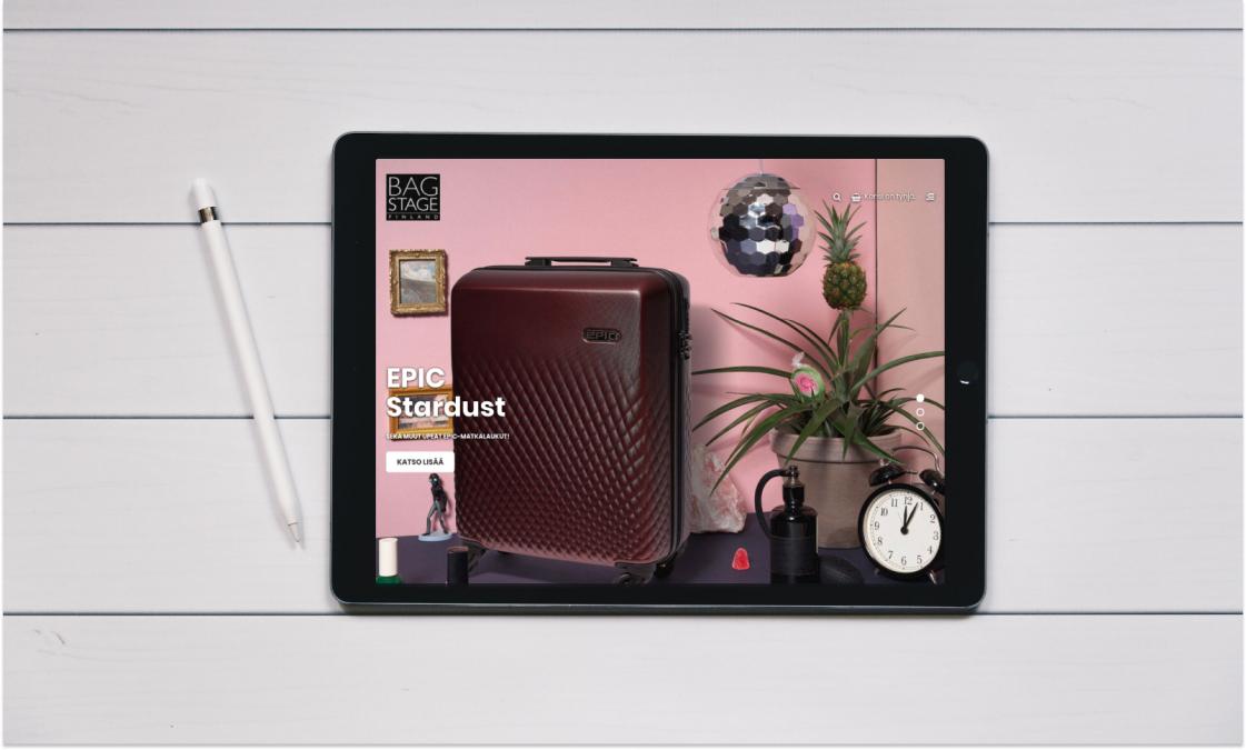 Bagstagen verkkokauppa tabletilla
