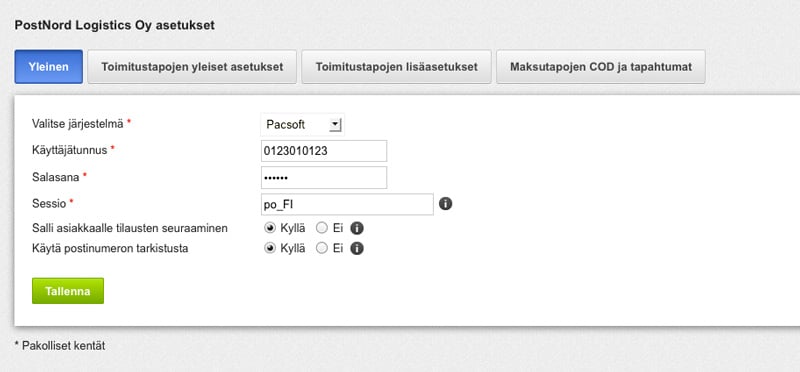 PostNord Logistics käyttöönotto