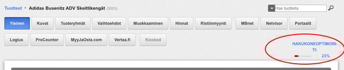 Tuotteen hakukoneoptimointi