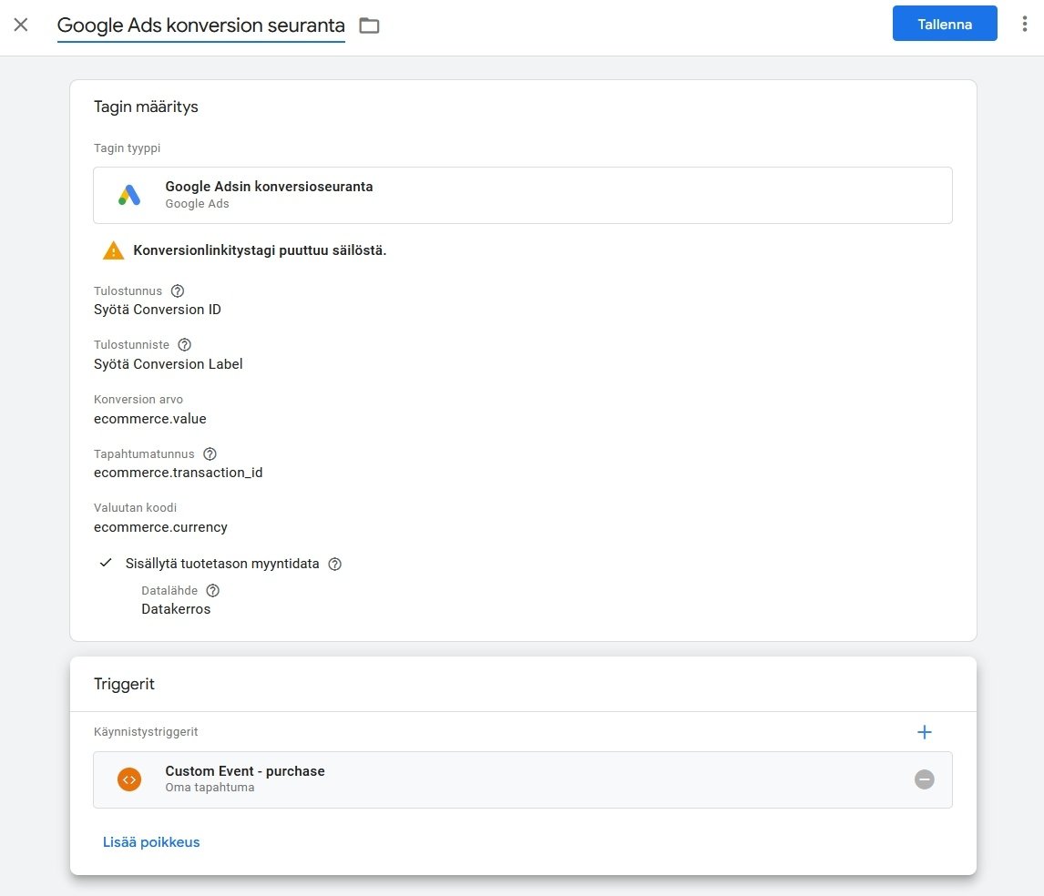 google-ads-konversion-seuranta-gtm