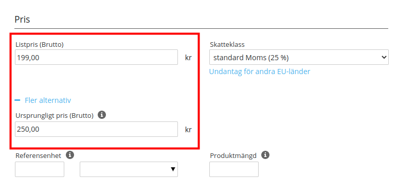 Rabatt-list-ursprungligt-pris