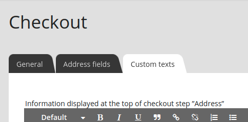 Checkout-CustomTexts