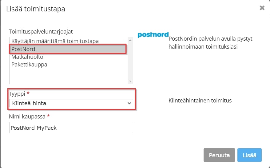 now-postnord-toimitustavan-lisaaminen