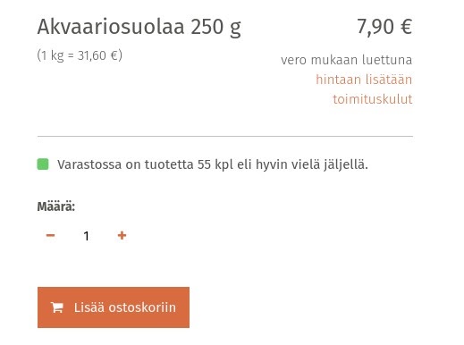 yksikkohinnat